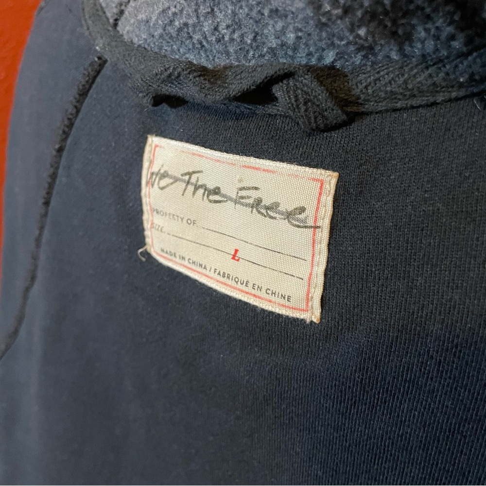 Free People Women’s The Sadie Surplus We The‎ Free Gray Knit Hooded Jacket - Picture 2 of 5